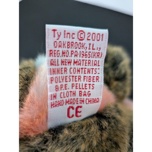 Ty Beanie Baby 2001 Cheeks The Seated Baboon - Picture 9 of 12